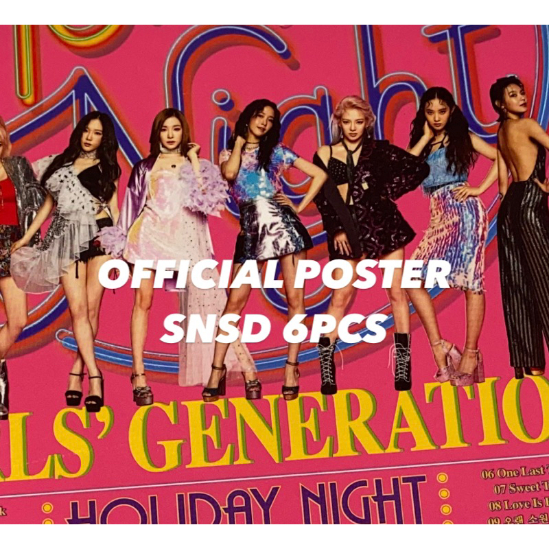 TAKE ALL OFFICIAL POSTER SNSD 6 PCS