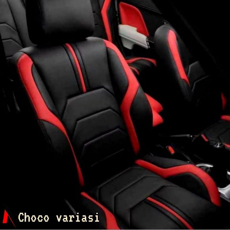 sarung jok mobil Ayla 2024 - 2026 full set 2 baris depan belakang cover jok ayla terbaru