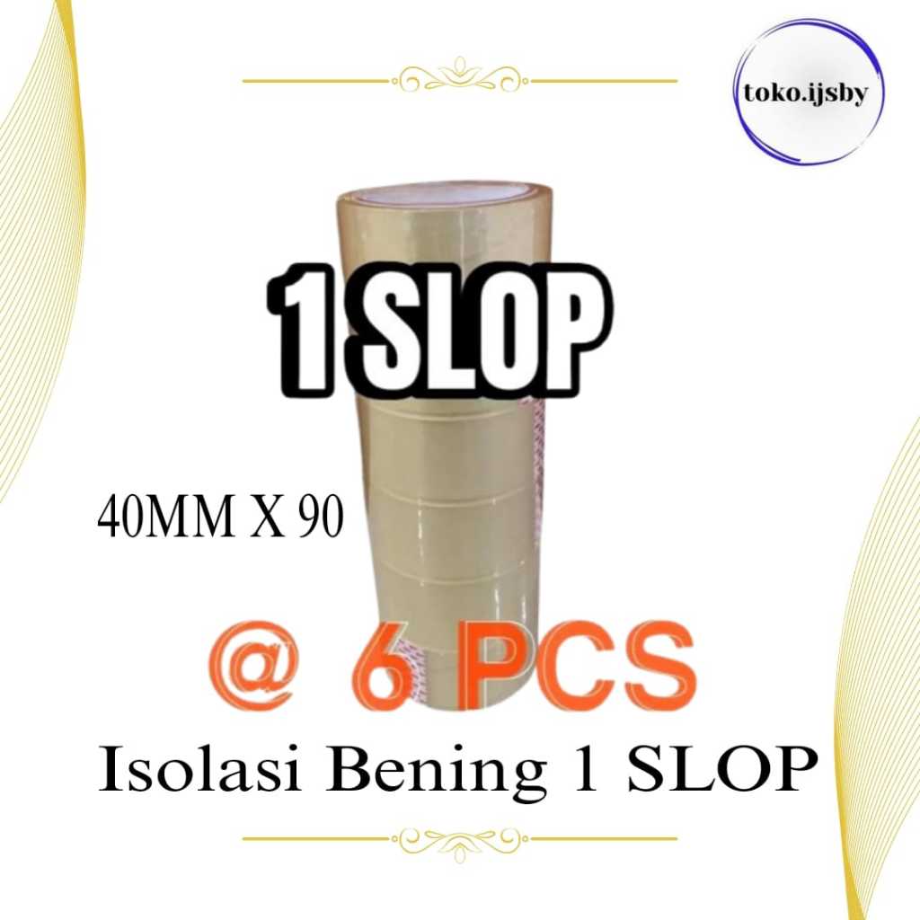 

LAKBAN BENING 45MM*90 1 SLOP (6PCS) Harga lebih murah