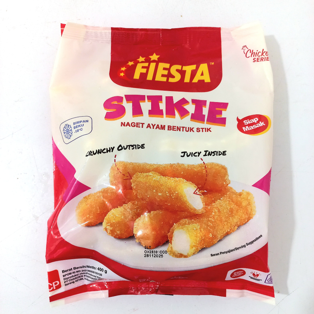 

Fiesta Stikie 400gr - Nugget Ayam Bentuk Stick | Festive Frozen Food