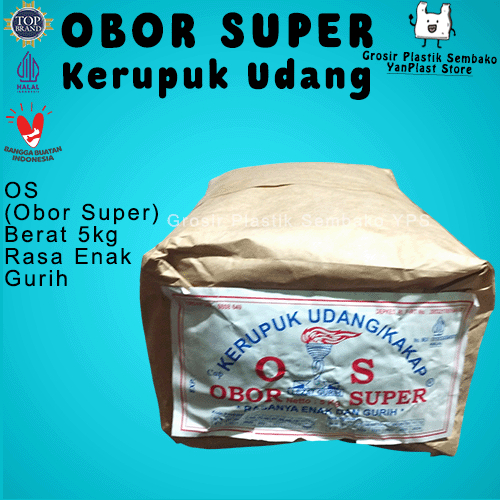 

Kerupuk Udang Obor Super OS 5kg