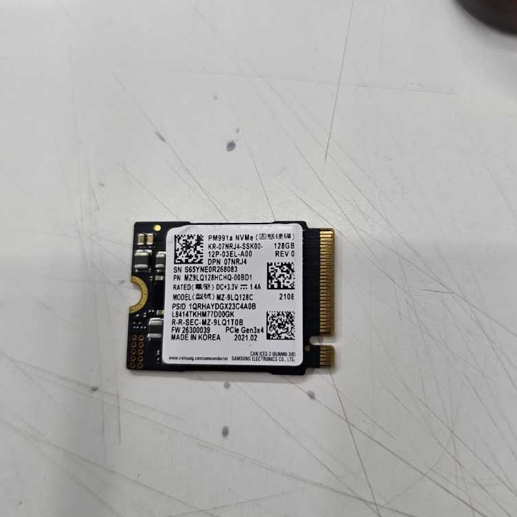 Nvme 128GB Samsung Second