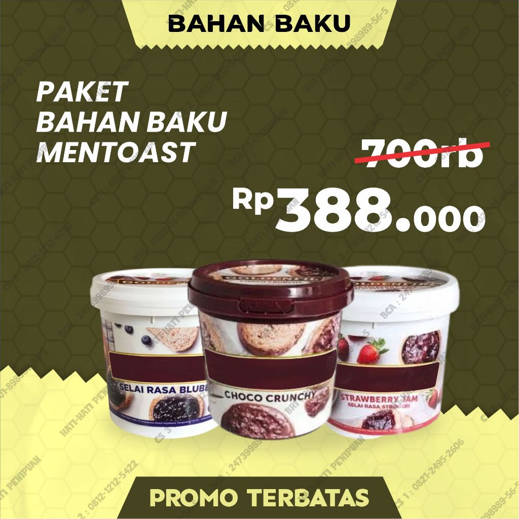 

Paket Bahan Baku Usaha Roti Bakar Viral