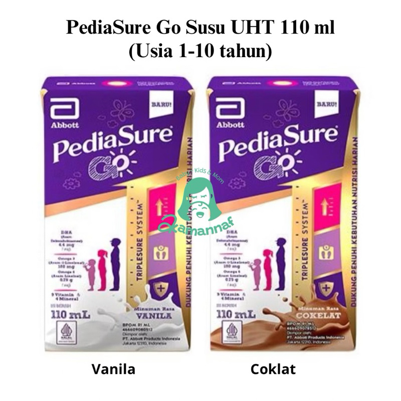 

PediaSure Go Susu UHT Vanila Coklat (1-10th) | Kotak 110 ml | Akamannaf