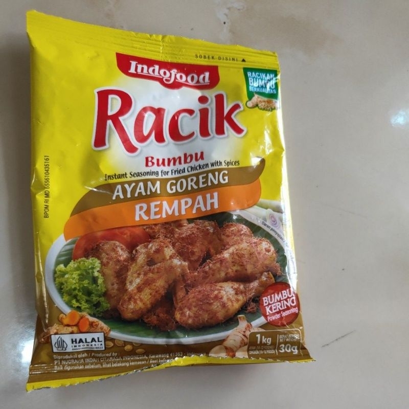 

Racik bumbu ayam goreng untuk 1 kg ayam