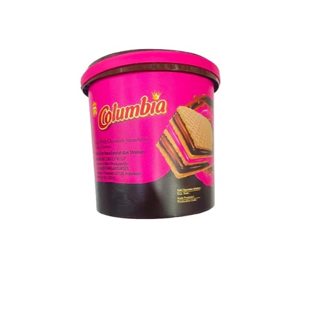

Edisi Lebaran Columbia Wafer Krim Coklat Stroberi 250 gr Biskuit lebaran