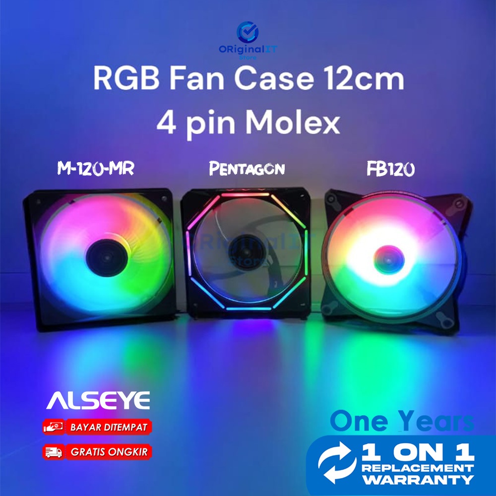 FAN CASING CPU RGB 12CM 4 pin Molex