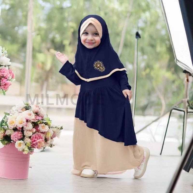 BEST SELLER ✅GAMIS ANAK ARAFAH + HIJAB (6 BULAN - 6 TAHUN)