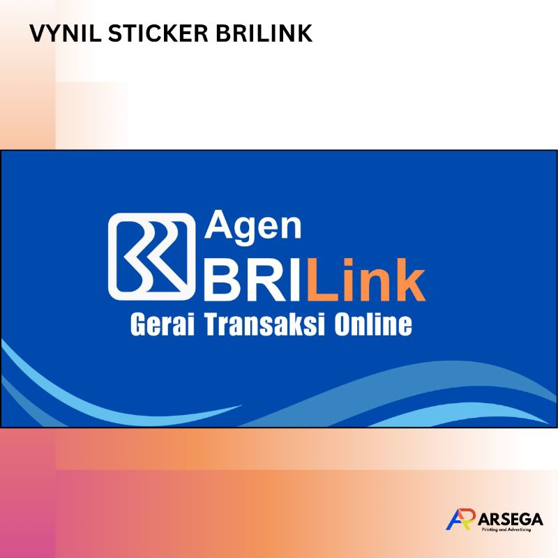 

ARSEGA PRINTING - Sticker Vynil Meja Agen Brilink Simple dan Bisa Custom