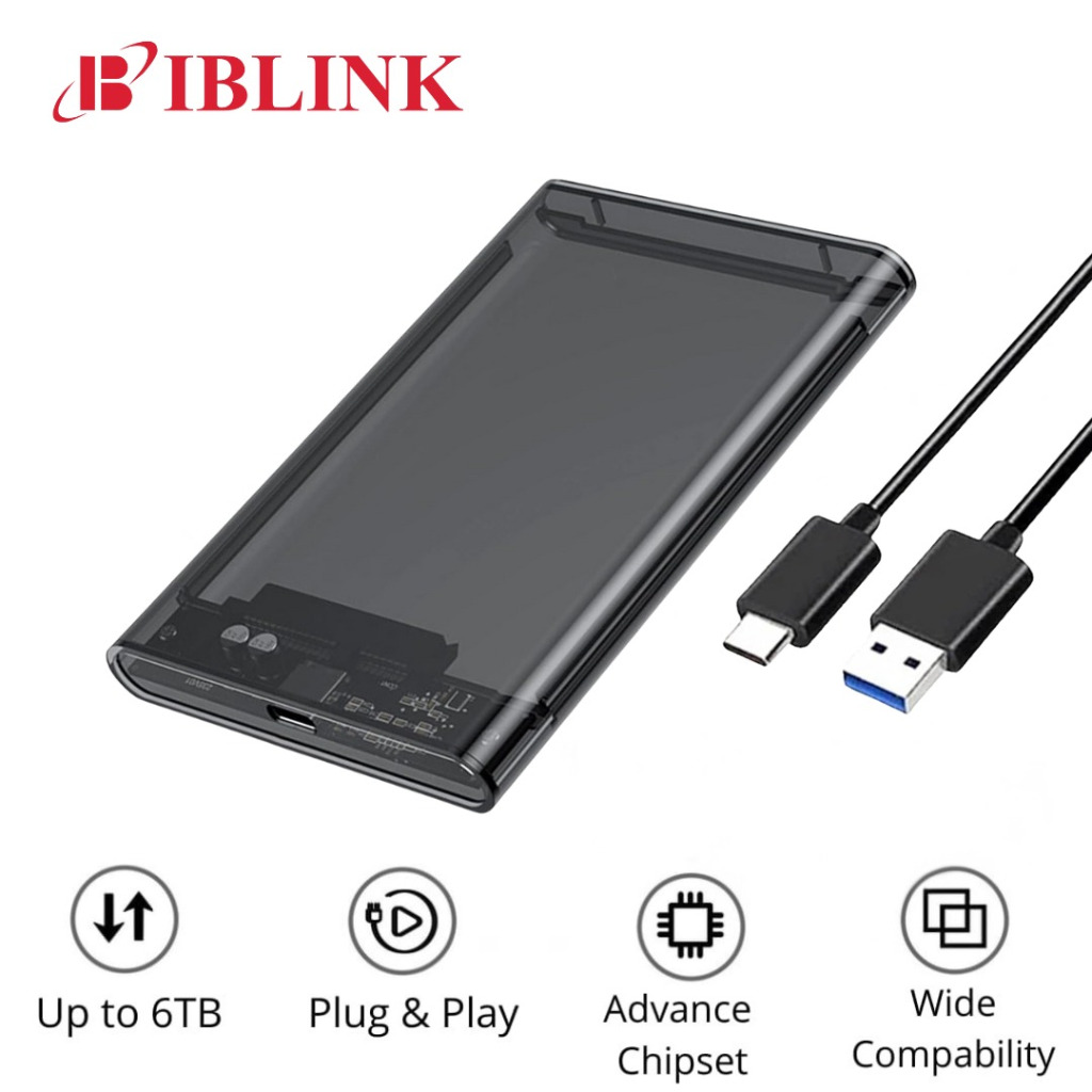 CASING SSD HARDISK EXTERNAL HDD CASE 2.5" USB TYPE C