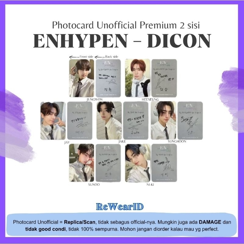 [PC UNOFFICIAL] ENHYPEN Dicon headphone