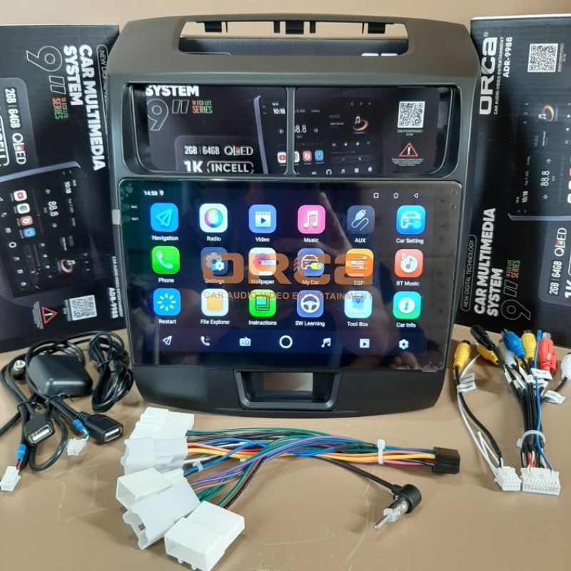PAKET HEAD UNIT ANDROID AVANZA / XENIA ANDROID 9 INCH ORCA CAR PLAY ANDROID AUTO