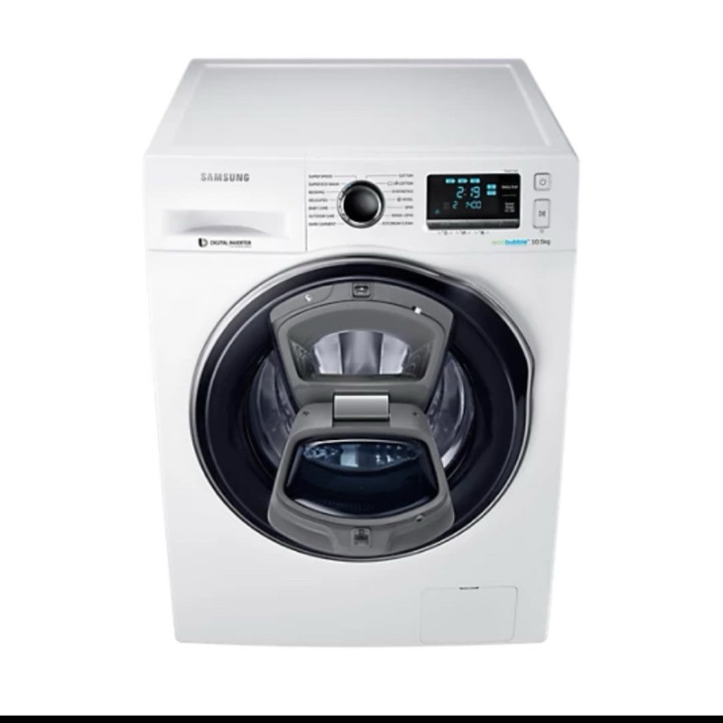 2ND BEKAS MESIN CUCI 10.5 KG SAMSUNG WW10K6410QW DIGITAL INVERTER FRONT LOADING - WW10K6410QW/SE - M