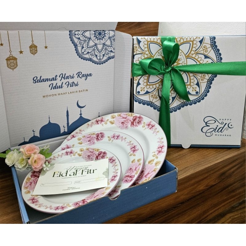 

Hampers Idul Fitri - Pinky Rossie Set 3pcs with box hampers and free greeting card