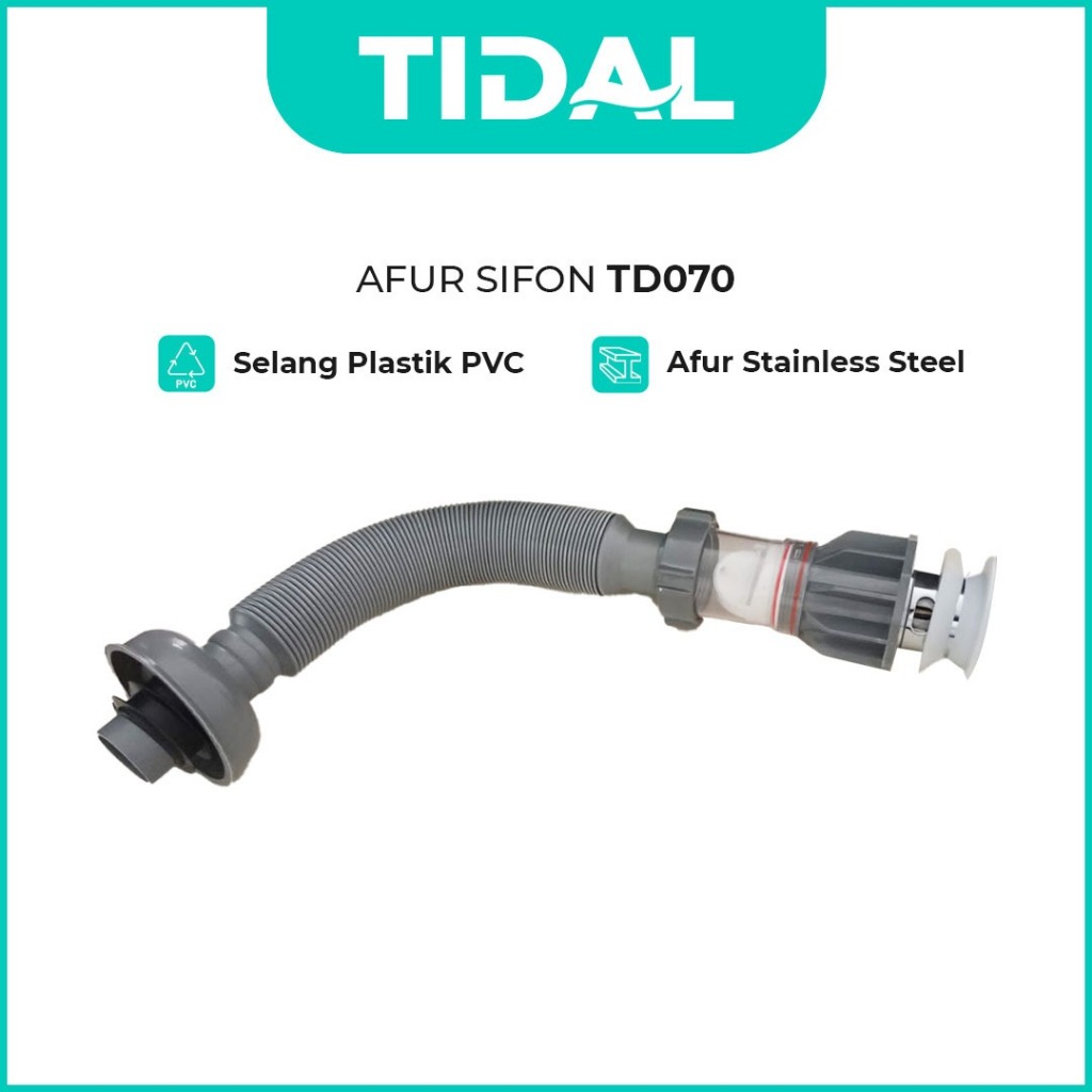 Afur + Selang Saluran Pembuangan Air Wastafel TIDAL TD070