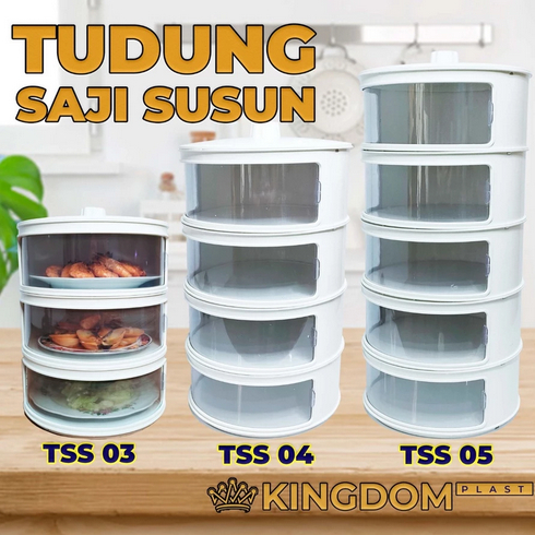 RAK MAKANAN RAK LAUK TUDUNG SAJI 4 SUSUN