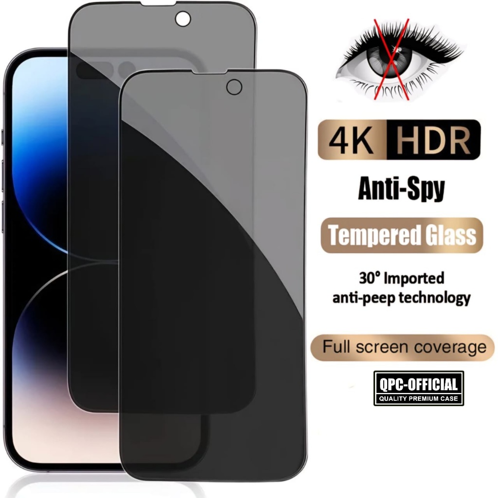 Antigores Iphone 13 Iphone 13 Pro Iphone 13 Pro Max Tempered Glass 360 Spy Privacy Anti Intip