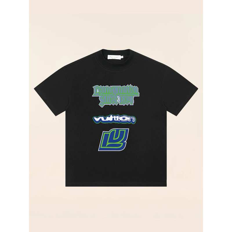 LV T-Shirt,Summer First Classic Louis Vuitton Printed Short Sleeve T-Shirt Unisex