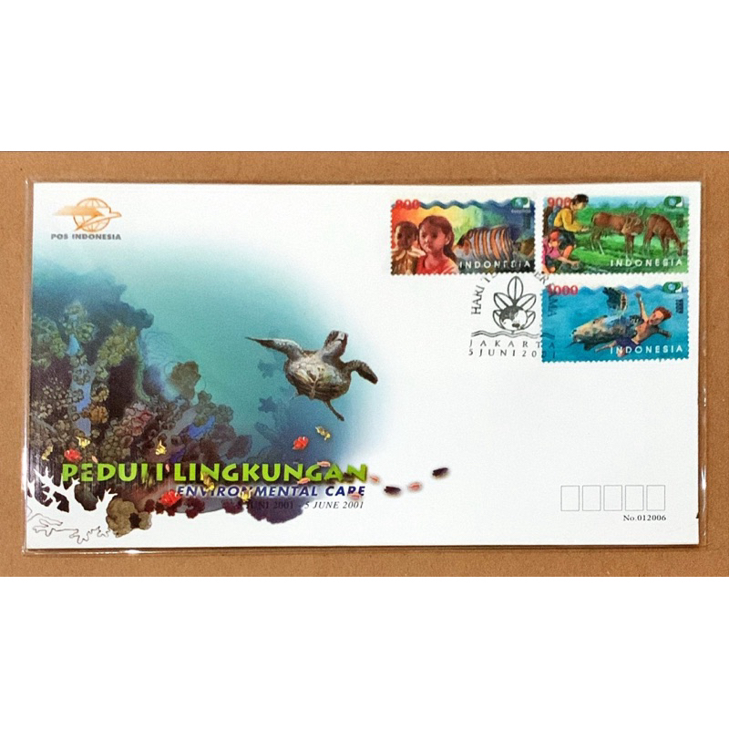 

PRANGKO INDONESIA 2001 SHP PEDULI LINGKUNGAN MINT.