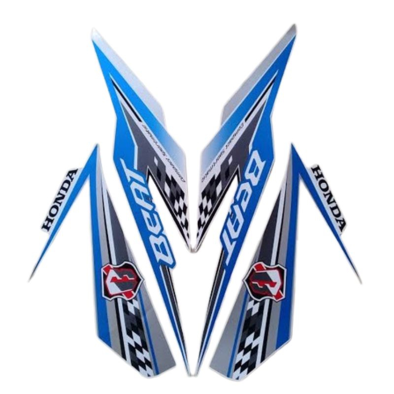 striping beat esp tahun 2018 putih-biru