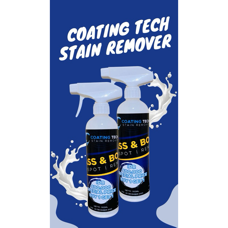 Coating Waxing Coat Wax Car Mobil Coating Tech Stain Remover 2 botol