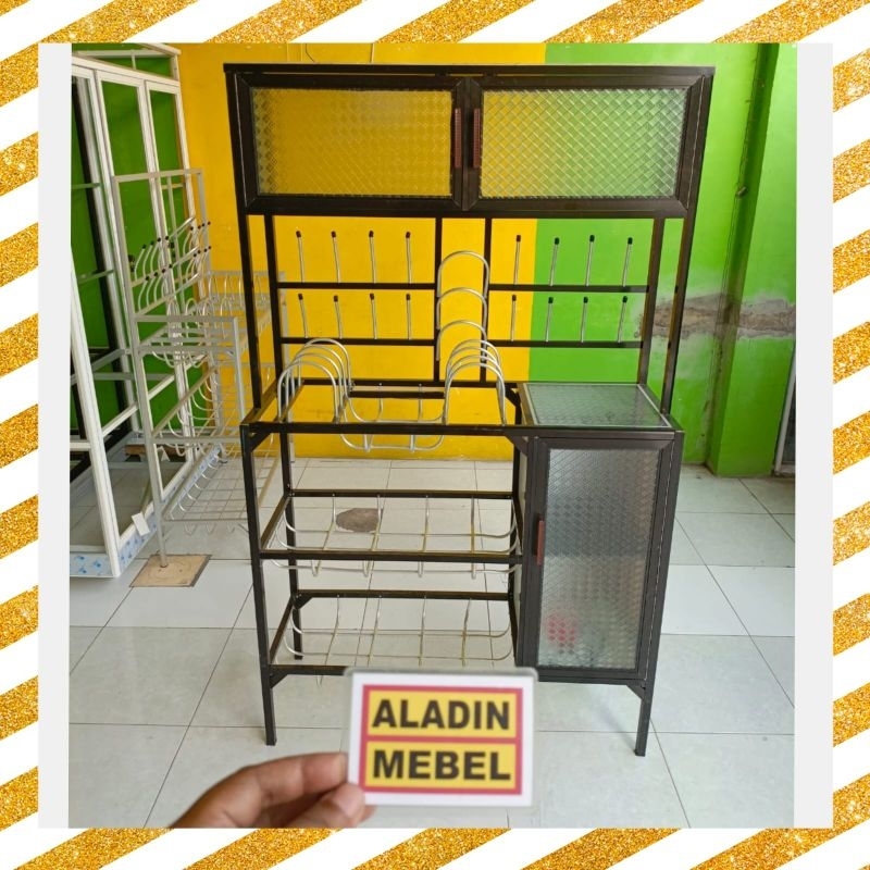 Rak piring terbuka box samping sidoarjo