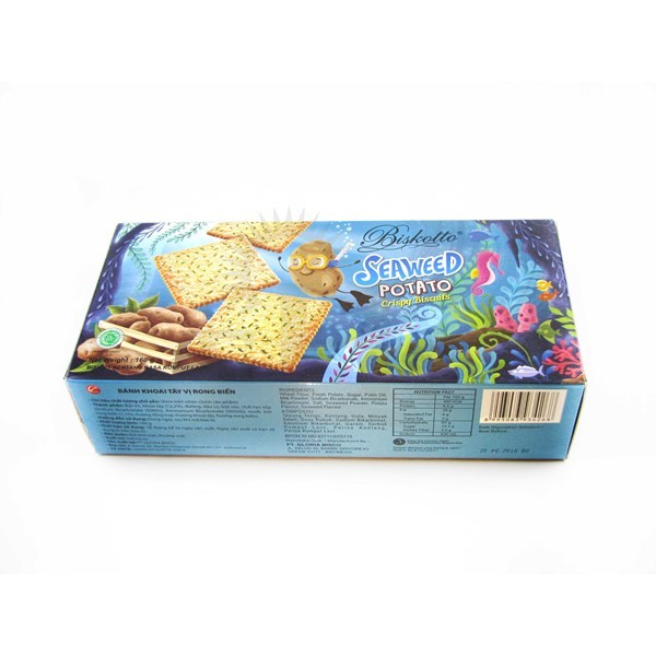 

Biskotto Potato Crispy Biscuits seaweed 160gr / Biskuit / Jajan Lebaran