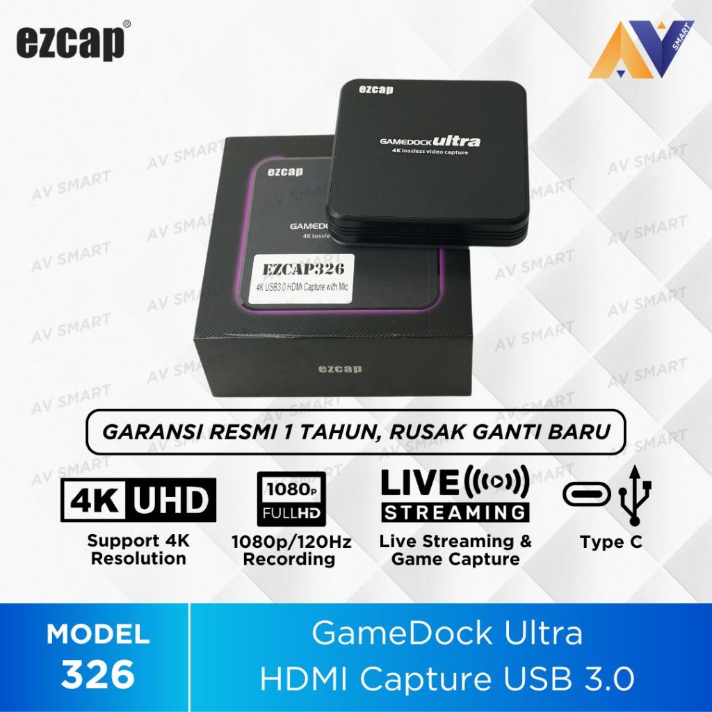 Ezcap326 Type C / USB 3.0 Gamedock Ultra 4K HDMI Video Capture / Ezcap 326