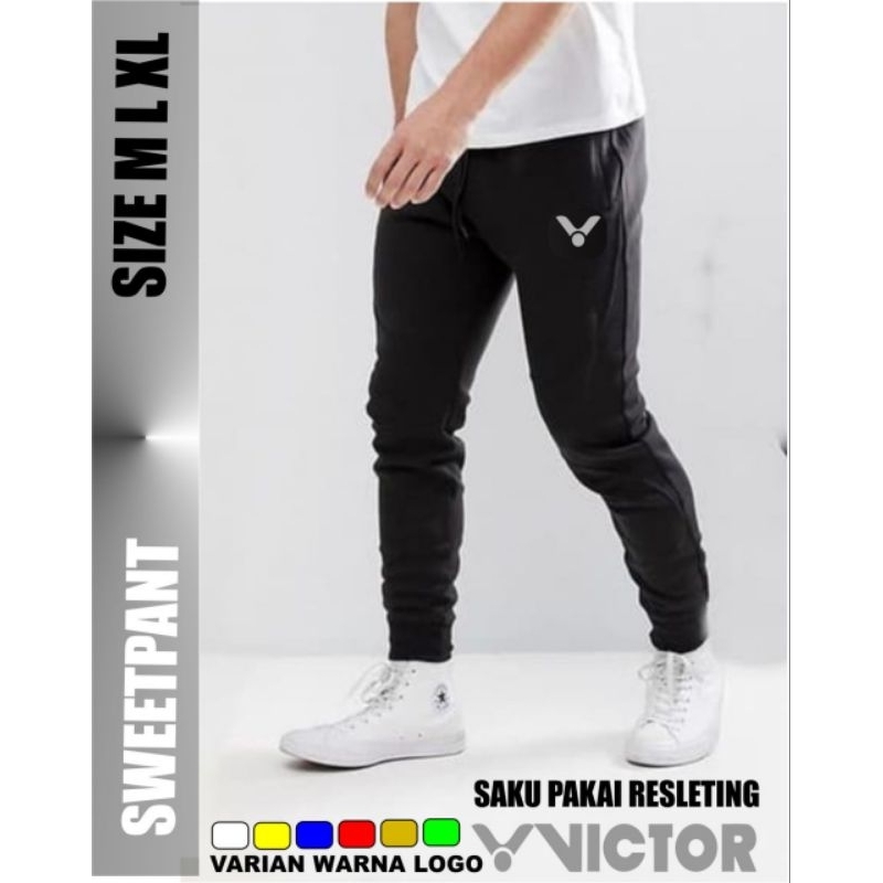 Celana Badminton Panjang bawahan olahraga bulutangkis voli jenis joger panjang unisex pria wanita