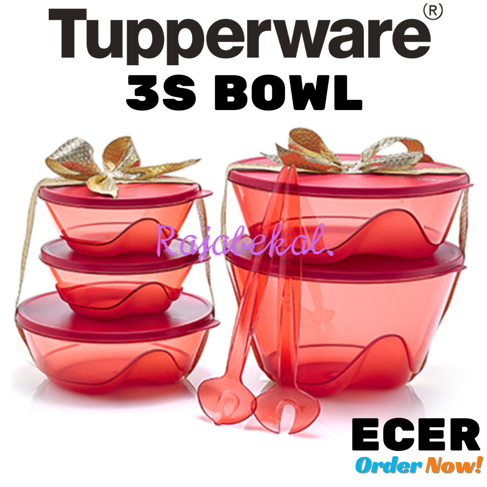 PROMO Tupperware 3S Bowl mangkok bening bertutup