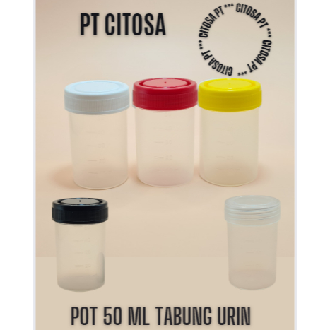 Pot 50 ml Tabung Urine / Pot Hdpe / Pot / Pot Urine / Pot Urine 50 Ml