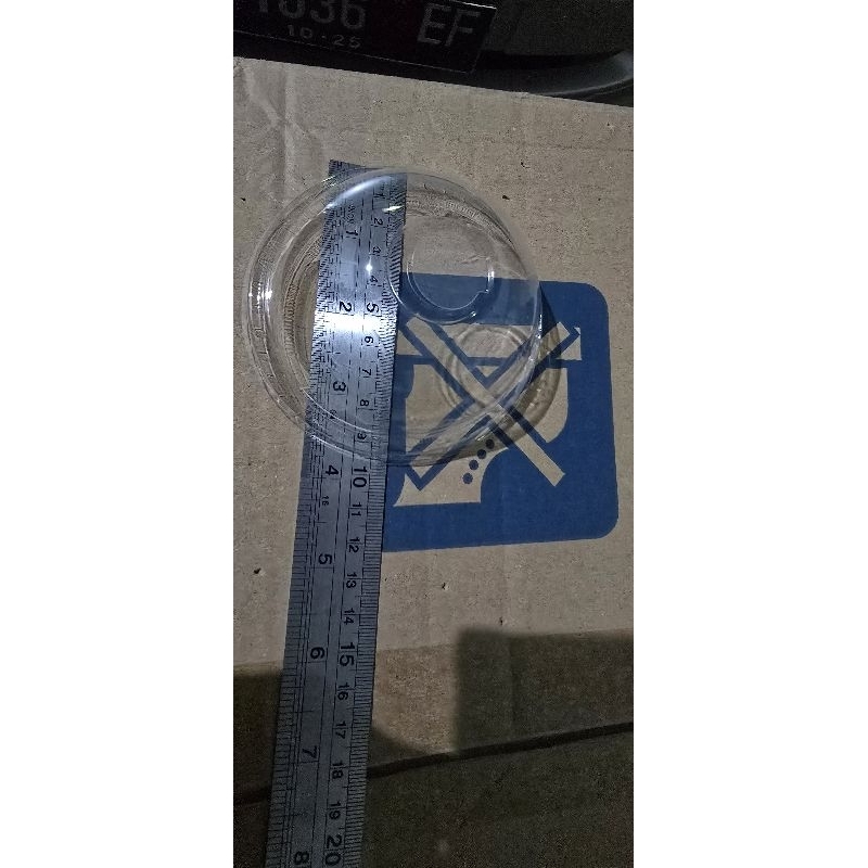 Tutup Cup Gelas Plastik Bening Besar (untuk cup 18 oz slim merk Kurnia Cup)