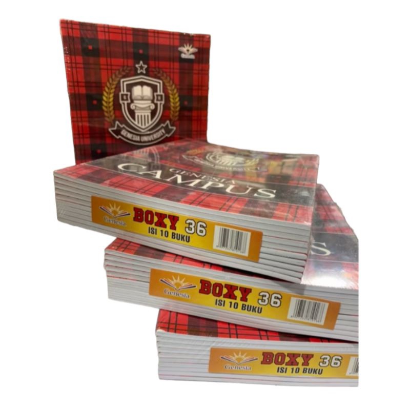 

Buku Tulis Campus Boxy 36 lembar 1 pack isi 10 pcs (genesia) / paper stationery big boss /buku panjang besar Kertas