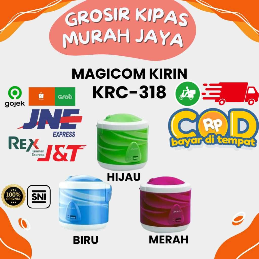 KIRIN Rice Cooker 2L - KRC 138 MG Magic Com Kirin KRC 138