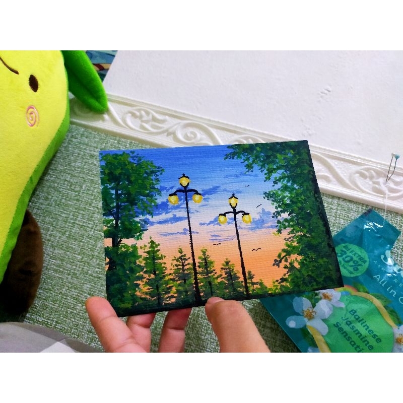 

SUNSET PAINTING//gouache miya-himi