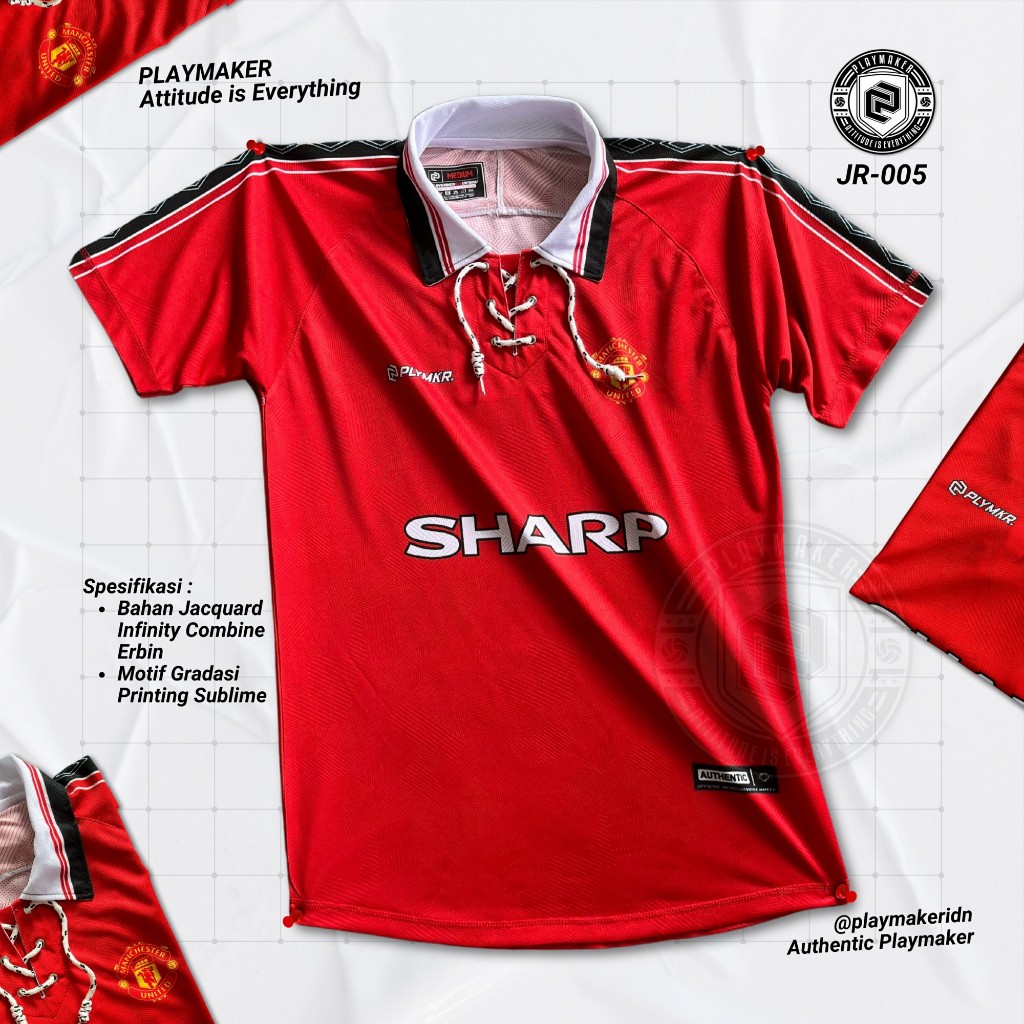 Jersey Retro Manchester United 1999 by Playmaker – Tribute untuk Treble Winners