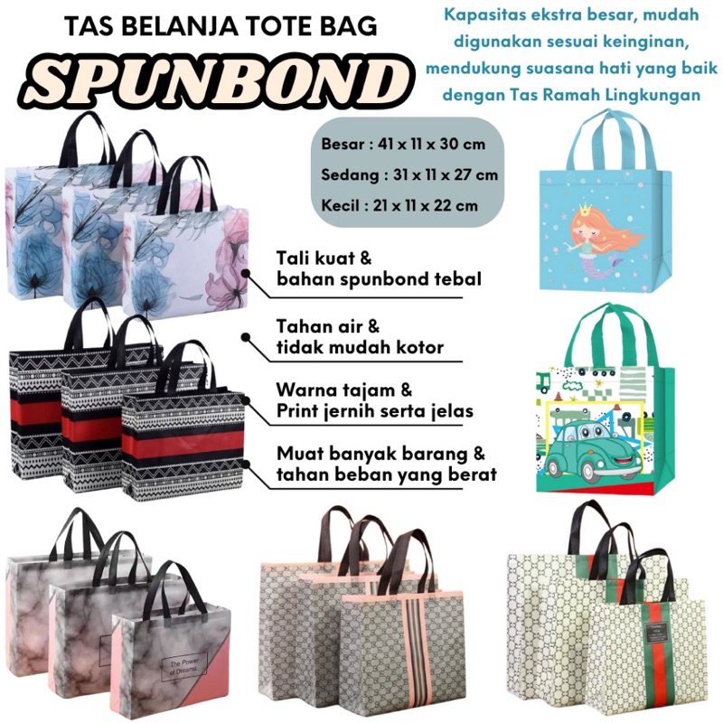 TAS BELANJA SPUNBOND TEBAL UKURAN BESAR