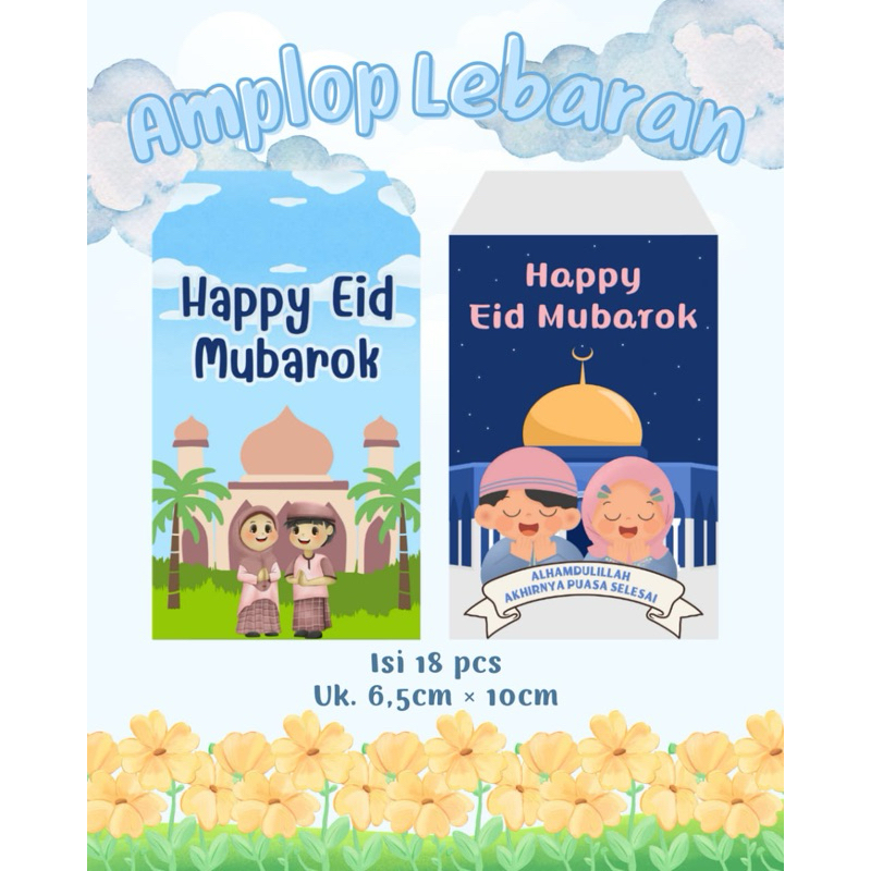 

(ISI 18) AMPLOP LEBARAN / AMPLOP THR LEBARAN (FREE CUSTOM)