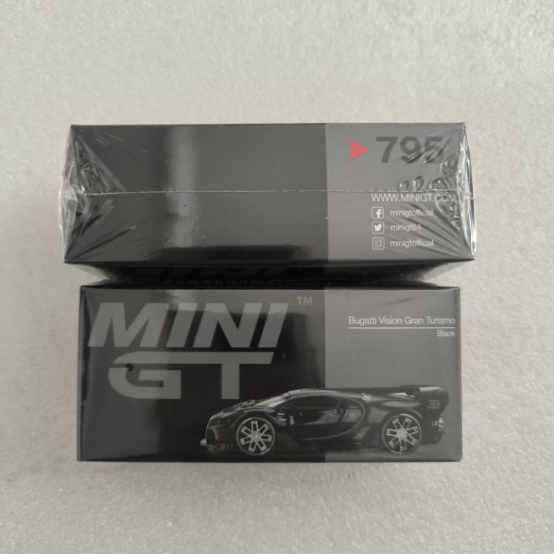 MINI GT 795 BUGATTI VISION GRAN TURISMO BLACK