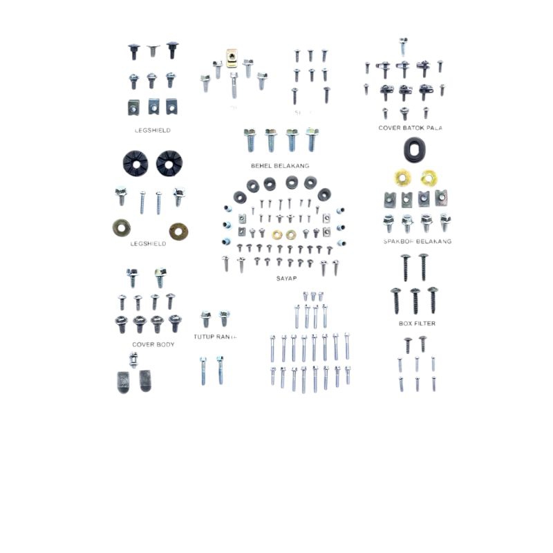 baut motor supra x 125 ful set murah/ motor honda supra/ honda suprax125 murah