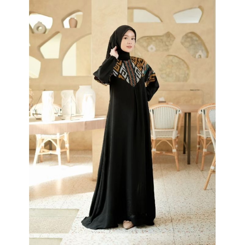 Gamis Dress Tenun Casual Rekomendasi Untuk Busui Dan Gamis Lebaran
