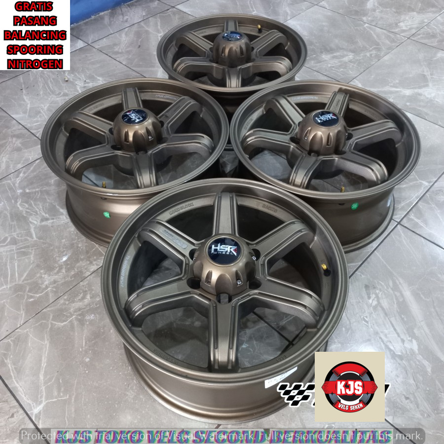 READY STOK VELG RACING SECOND MODEL HSR MINAS RING 18 LEBAR 8 RATA LOBANG BAUT 6X139.7 OFFSET 15 WAR