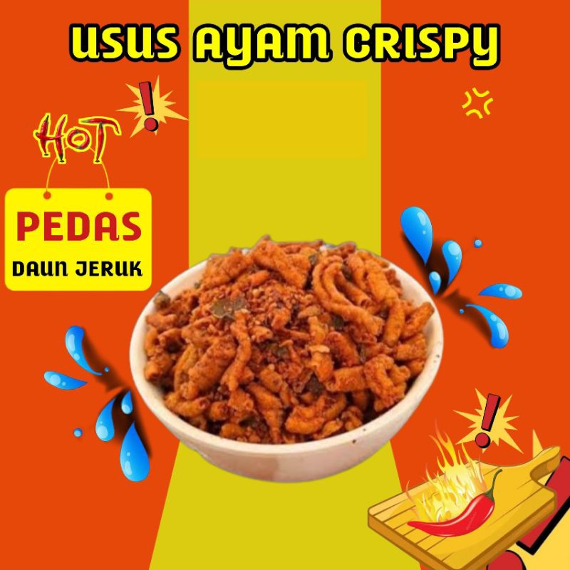 

Usus Ayam Crispy Pedas/Asin Gurih Daun Jeruk