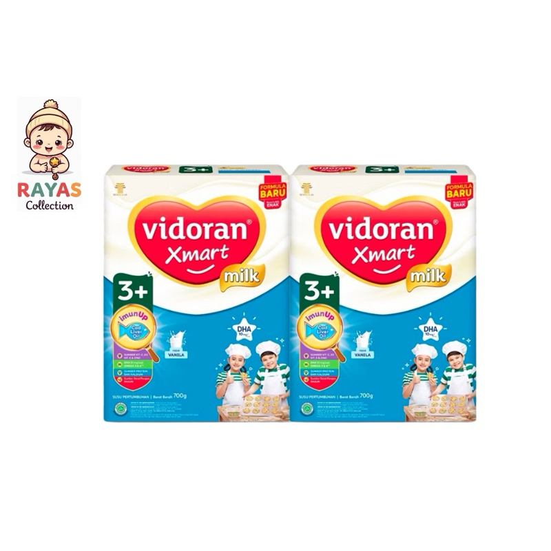 

Vidoran Xmart 3+ All Variant 700gr Susu Formula Pertumbuhan Anak 3-5 Tahun