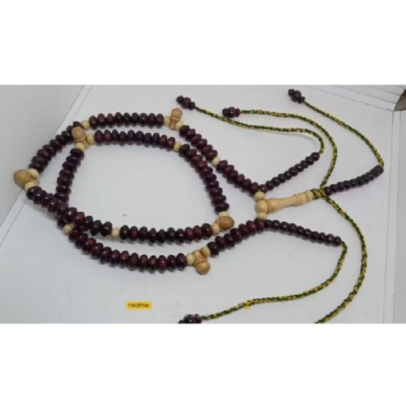 tasbih atijani maroco model pipi benang rajut warna warni