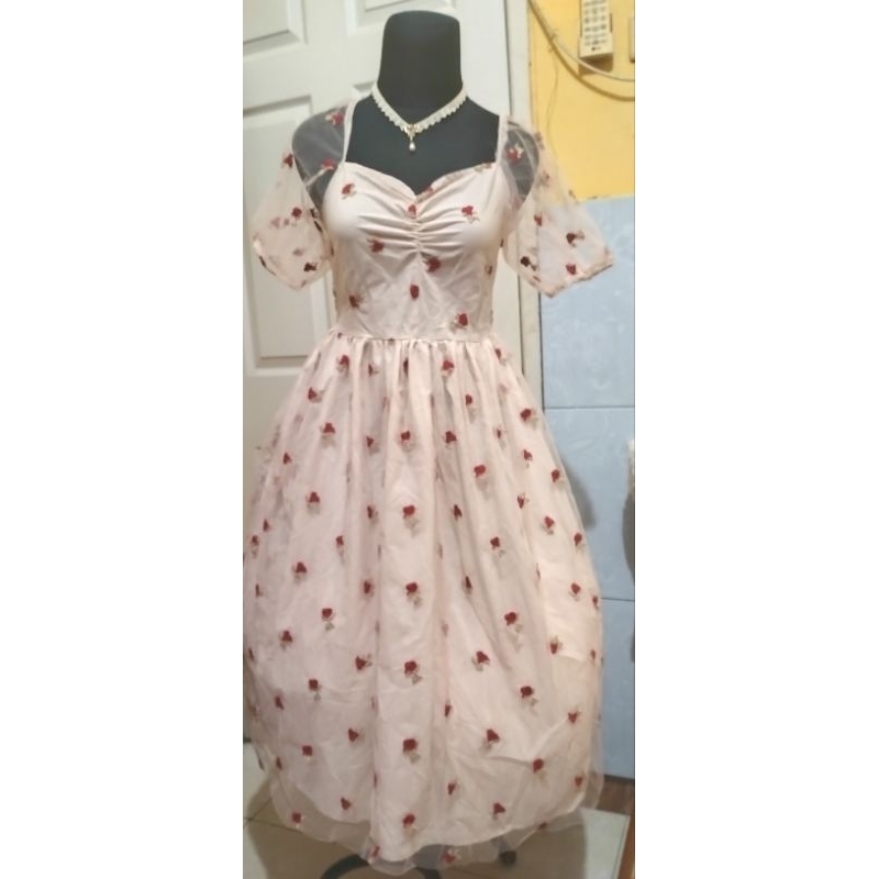 flower dress korea
