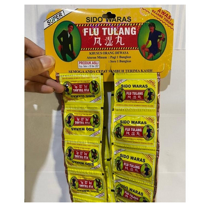KAPSUL FLU TULANG SIDOWARAS RENCENG OBAT FLU TULANG, OBAT HERBAL ENCOK, PEGEL LINU, RHEUMATIK NYERI 