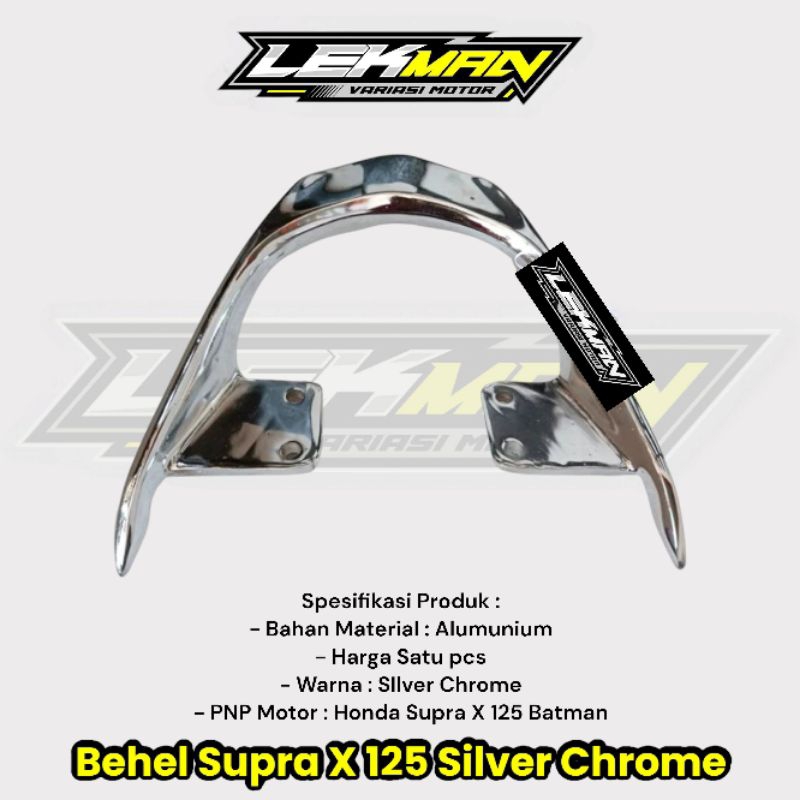 Behel Supra x 125 Chrome Behel Supra X 125 Batman Silver Chrome