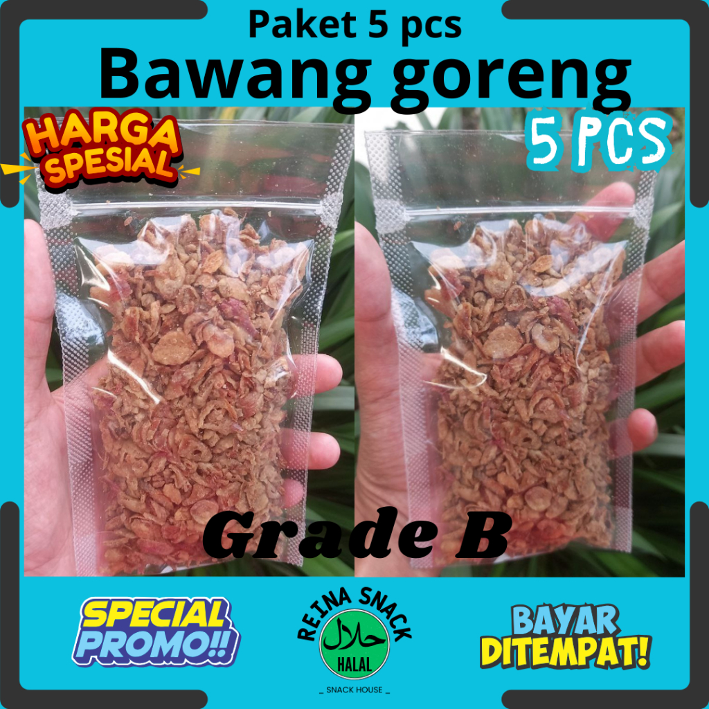 

paket 5 pcs bawang goreng