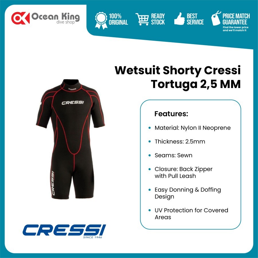 Wetsuit Shorty Cressi Tortuga 2,5 MM